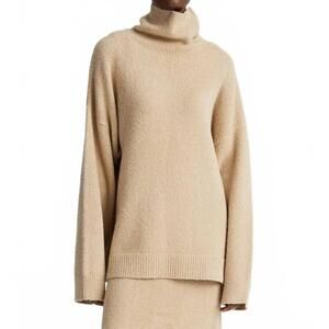 NEW ANNA QUAN aspen turtle neck sweater in camel